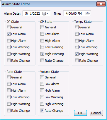 Alarm State Editor